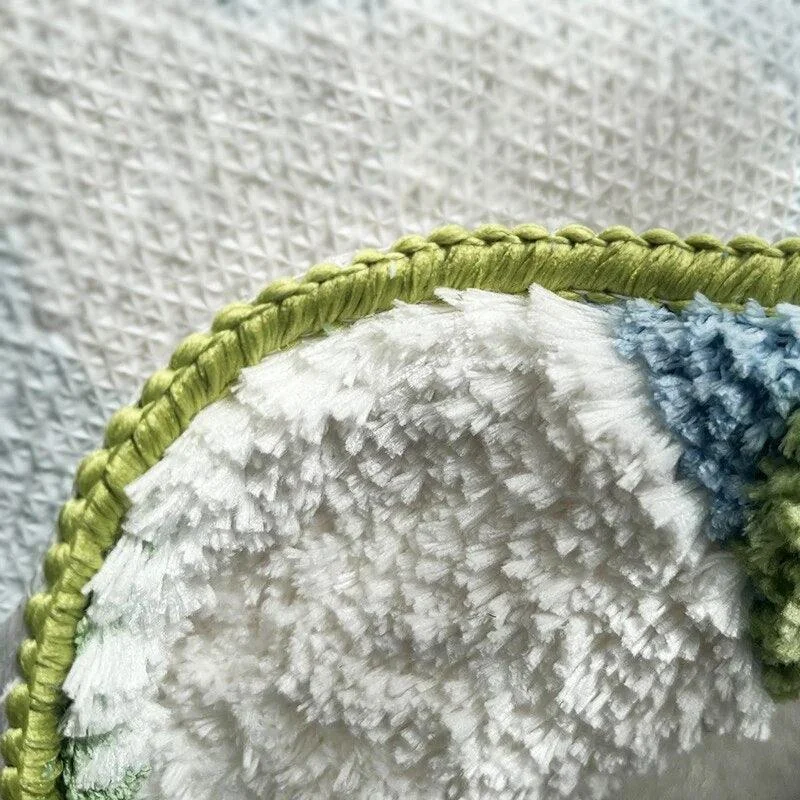 Colorful Moss Tufted Rug -