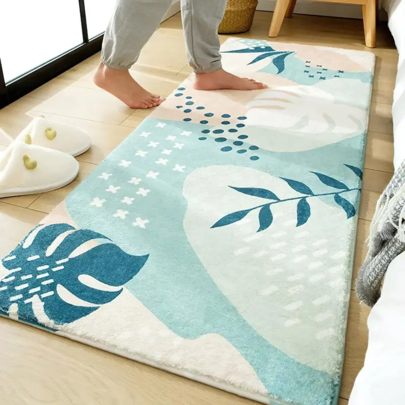 Colorful Patterned Bedside Rug