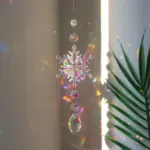 Colorful Snowflake Crystal Sun Catcher tag1