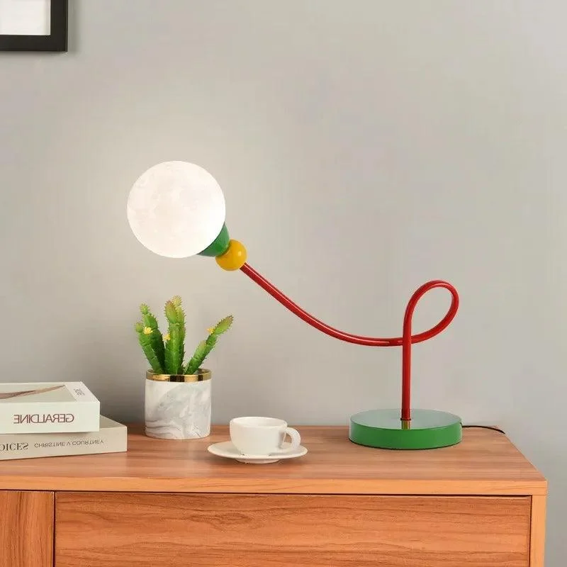 Colorful Wired Moon Lamp -
