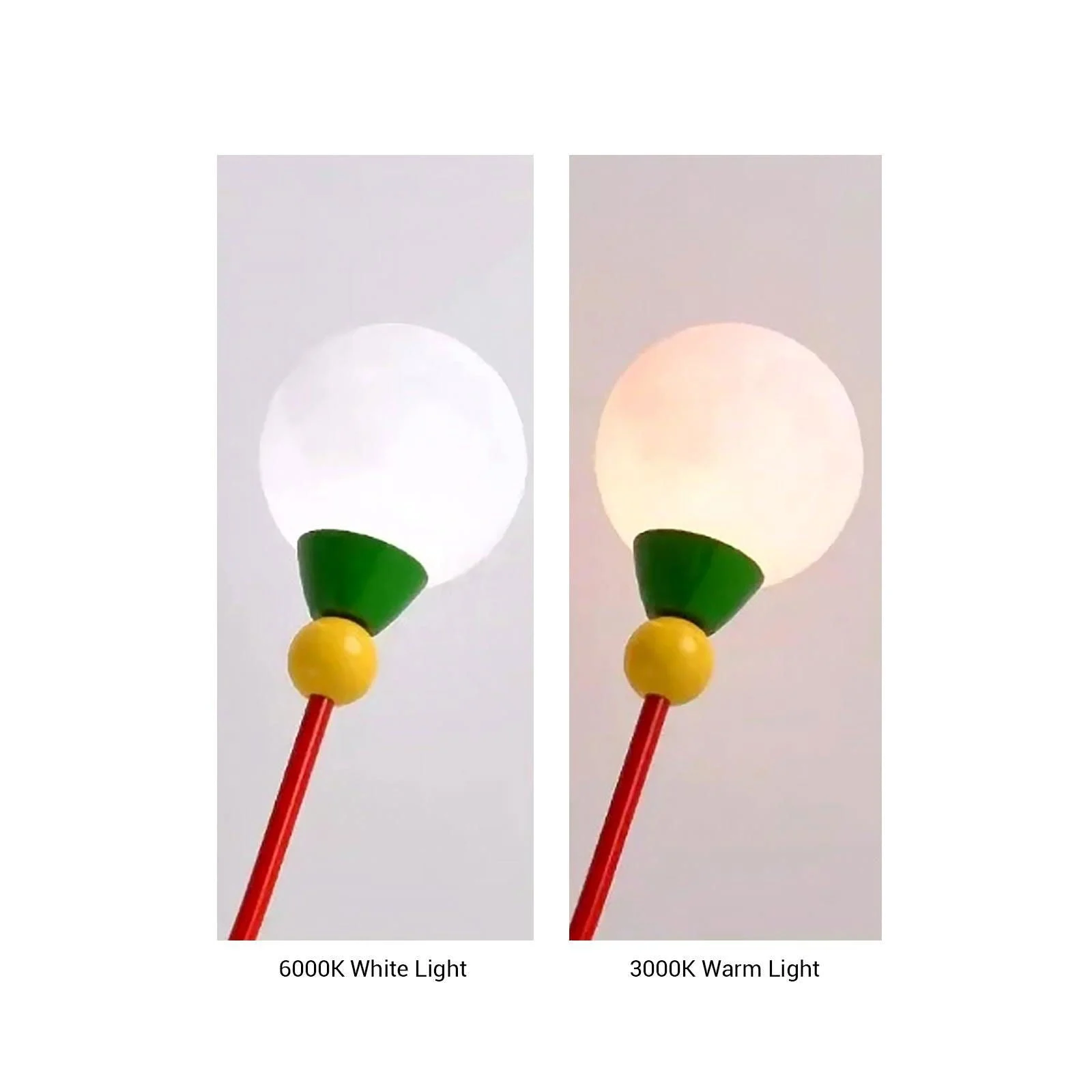 Colorful Wired Moon Lamp -