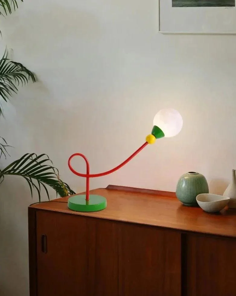 Colorful Wired Moon Lamp -