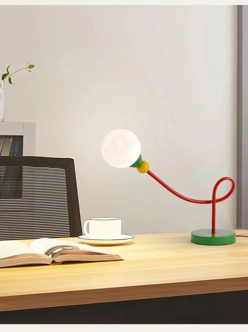 Colorful Wired Moon Lamp -