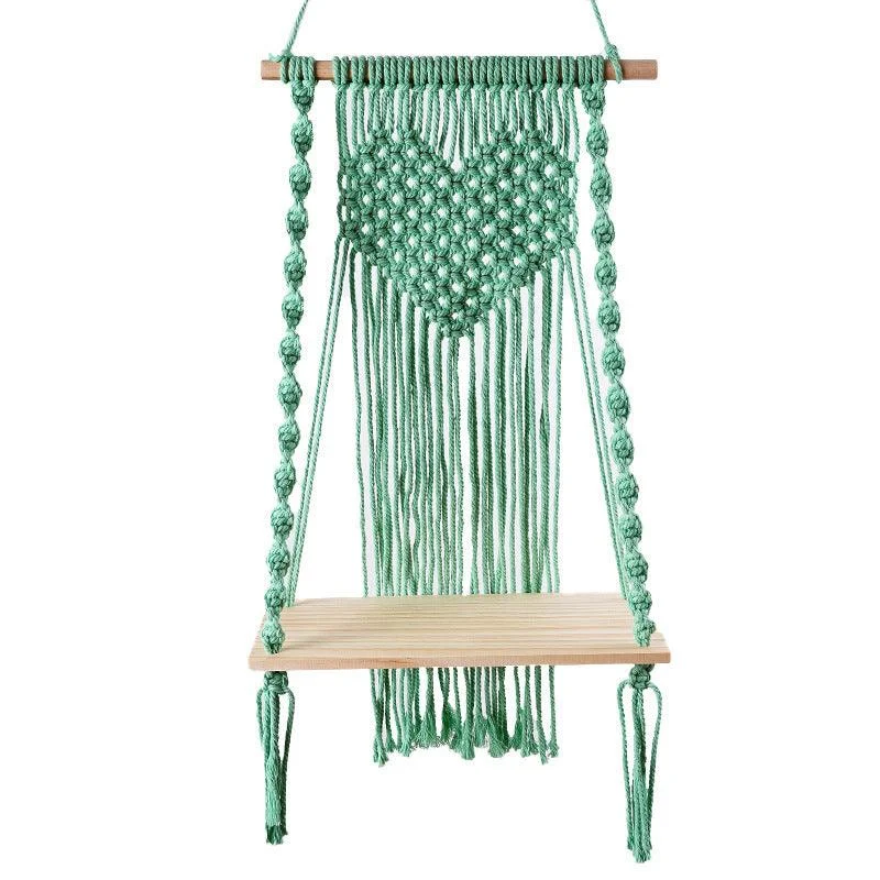 Colorful Woven Macramé Hanging Shelf -  - #tag1#