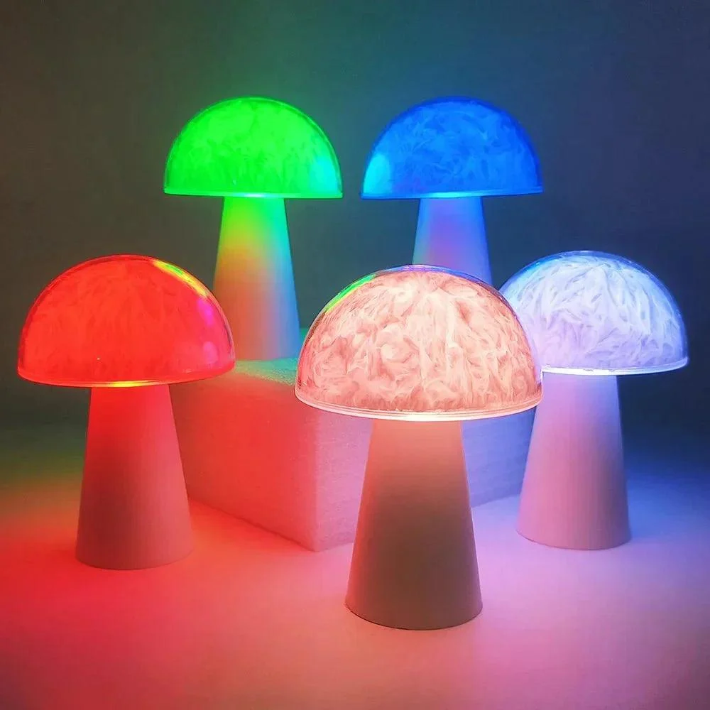 Colour Changing LED Mushroom Lamp -  - #tag1#
