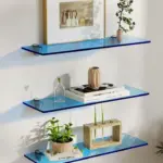 Coloured Acrylic Wall Mounted Storage Shelves tag1