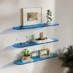 Coloured Acrylic Wall Mounted Storage Shelves tag1