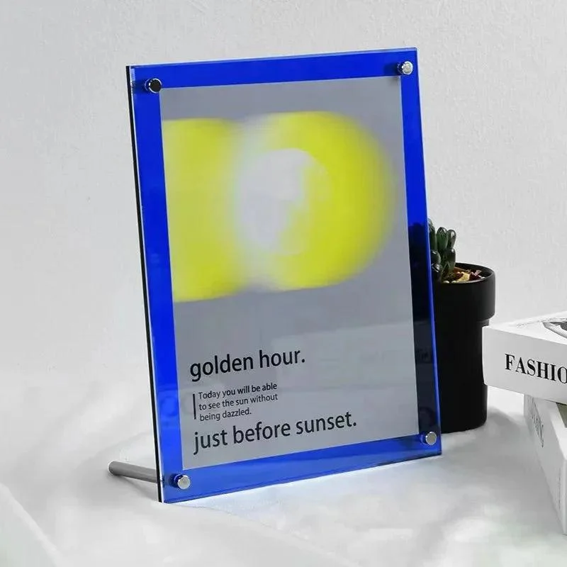 Coloured Frameless Picture Frame -  - #tag1#