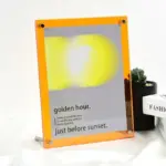 Coloured Frameless Picture Frame tag1