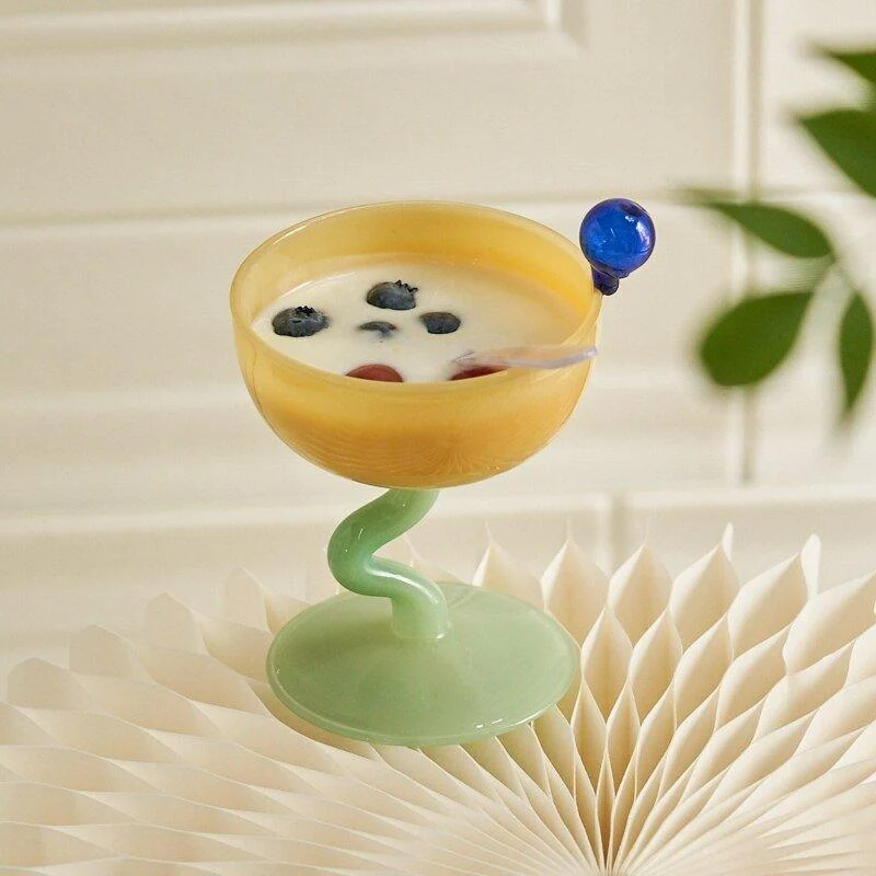 Coloured Glass Cup Goblets -  - #tag1#
