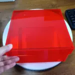 Colourful Acrylic Storage Organiser Box With Lid tag1