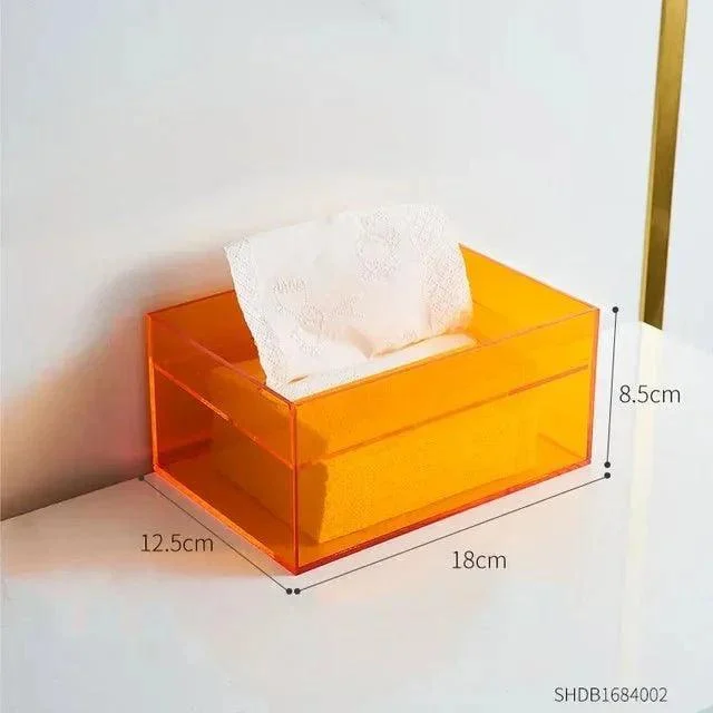 Colourful Acrylic Tissue Box Holder -  - #tag1#
