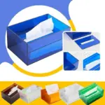 Colourful Acrylic Tissue Box Holder tag1