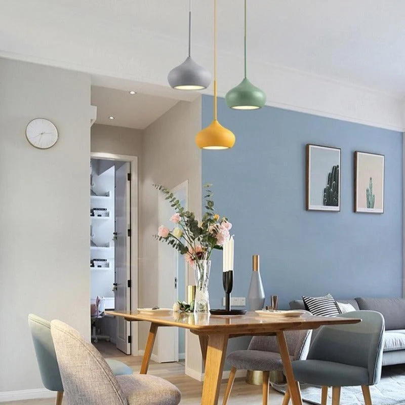 Colourful Dome Shaped Lampshade LED Pendant Lights -  - #tag1#