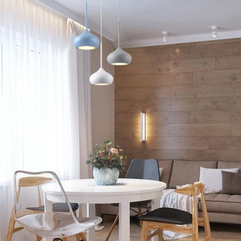 Colourful Dome Shaped Lampshade LED Pendant Lights -  - #tag1#