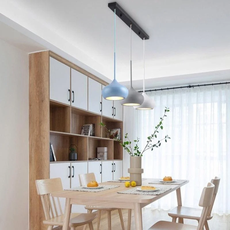 Colourful Dome Shaped Lampshade LED Pendant Lights -  - #tag1#