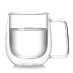 Colourful Double Walled Transparent Coffee Mug tag1