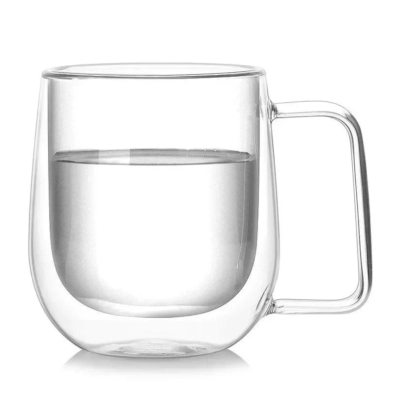 Colourful Double Walled Transparent Coffee Mug -  - #tag1#