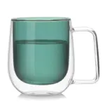 Colourful Double Walled Transparent Coffee Mug tag1