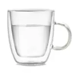 Colourful Double Walled Transparent Coffee Mug tag1