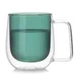 Colourful Double Walled Transparent Coffee Mug tag1
