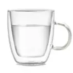 Colourful Double Walled Transparent Coffee Mug tag1