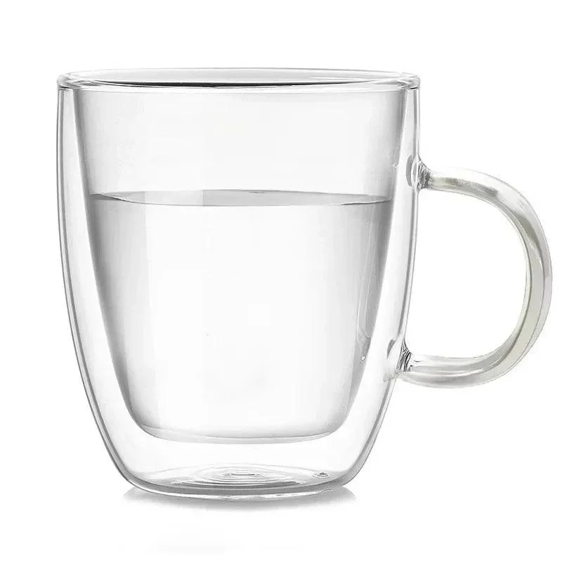 Colourful Double Walled Transparent Coffee Mug -  - #tag1#