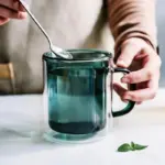 Colourful Glass Double Walled Coffee Mug tag1