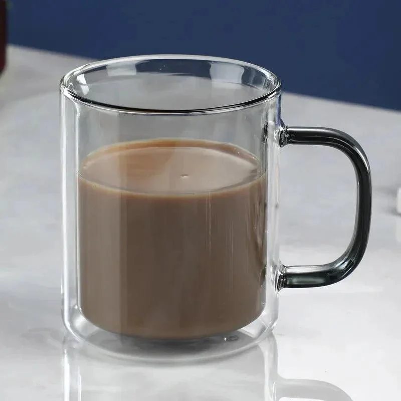 Colourful Glass Double Walled Coffee Mug -  - #tag1#