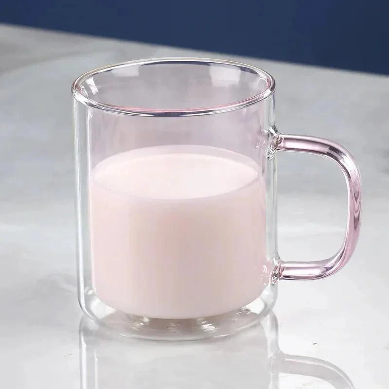 Colourful Glass Double Walled Coffee Mug -  - #tag1#
