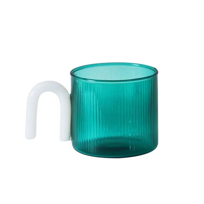 Colourful Handle Ripple Pattern Coffee Cup tag1