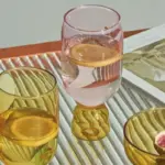 Colourful Handmade Champagne Glass tag1