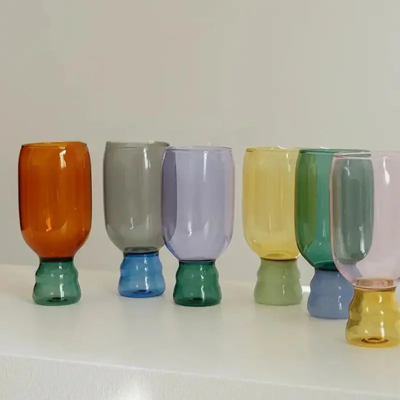 Colourful Handmade Champagne Glass tag1