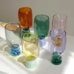 Colourful Handmade Champagne Glass tag1