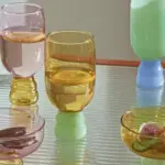 Colourful Handmade Champagne Glass tag1