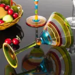 Colourful Margarita Cocktail Glass tag1