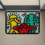 Colourful Retro Abstract Style Rug tag1