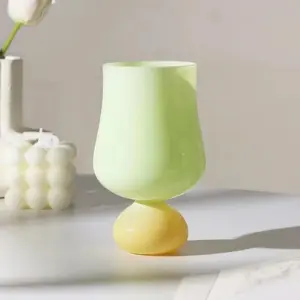 Colourful Retro Style Tulip Flower Glass Mug