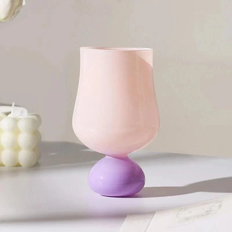 Colourful Retro Style Tulip Flower Glass Mug -  - #tag1#