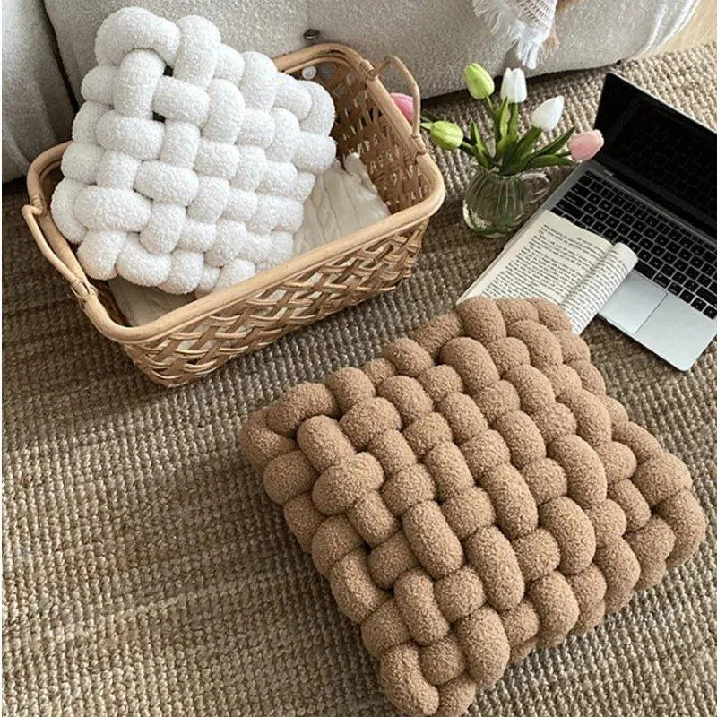 Colourful Soft Nordic Knot Sofa Cushion -  - #tag1#