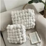 Colourful Soft Nordic Knot Sofa Cushion tag1