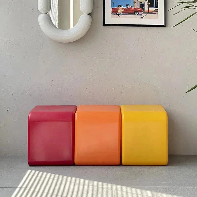 Colourful Thickened Plastic Arrow Shape Stool -  - #tag1#