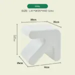 Colourful Thickened Plastic Arrow Shape Stool tag1