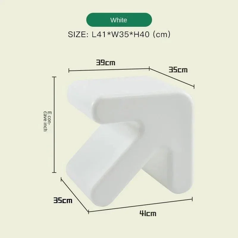 Colourful Thickened Plastic Arrow Shape Stool -  - #tag1#