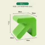 Colourful Thickened Plastic Arrow Shape Stool tag1