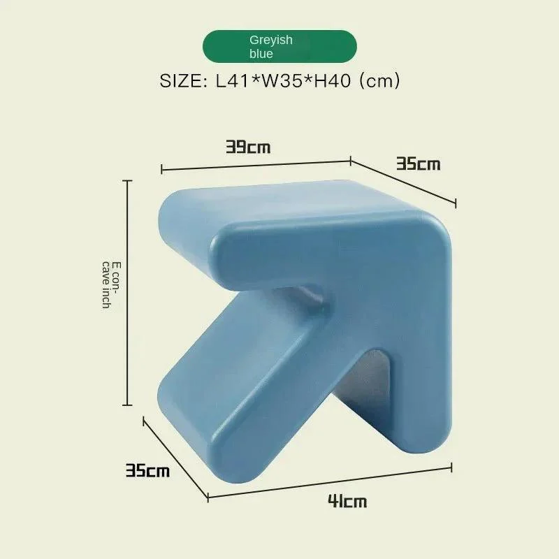 Colourful Thickened Plastic Arrow Shape Stool -  - #tag1#
