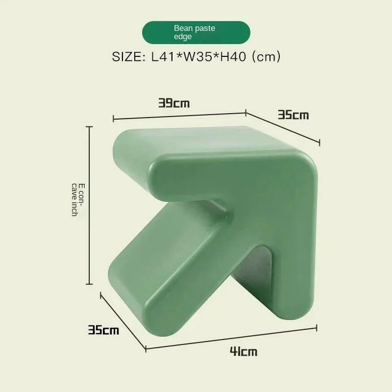 Colourful Thickened Plastic Arrow Shape Stool -  - #tag1#