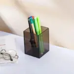 Colourful Transparent Desk Pen Holder tag1