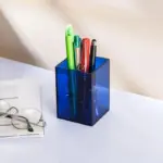 Colourful Transparent Desk Pen Holder tag1