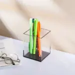 Colourful Transparent Desk Pen Holder tag1
